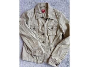 Mission Beige Cotton Button-Up Jacket